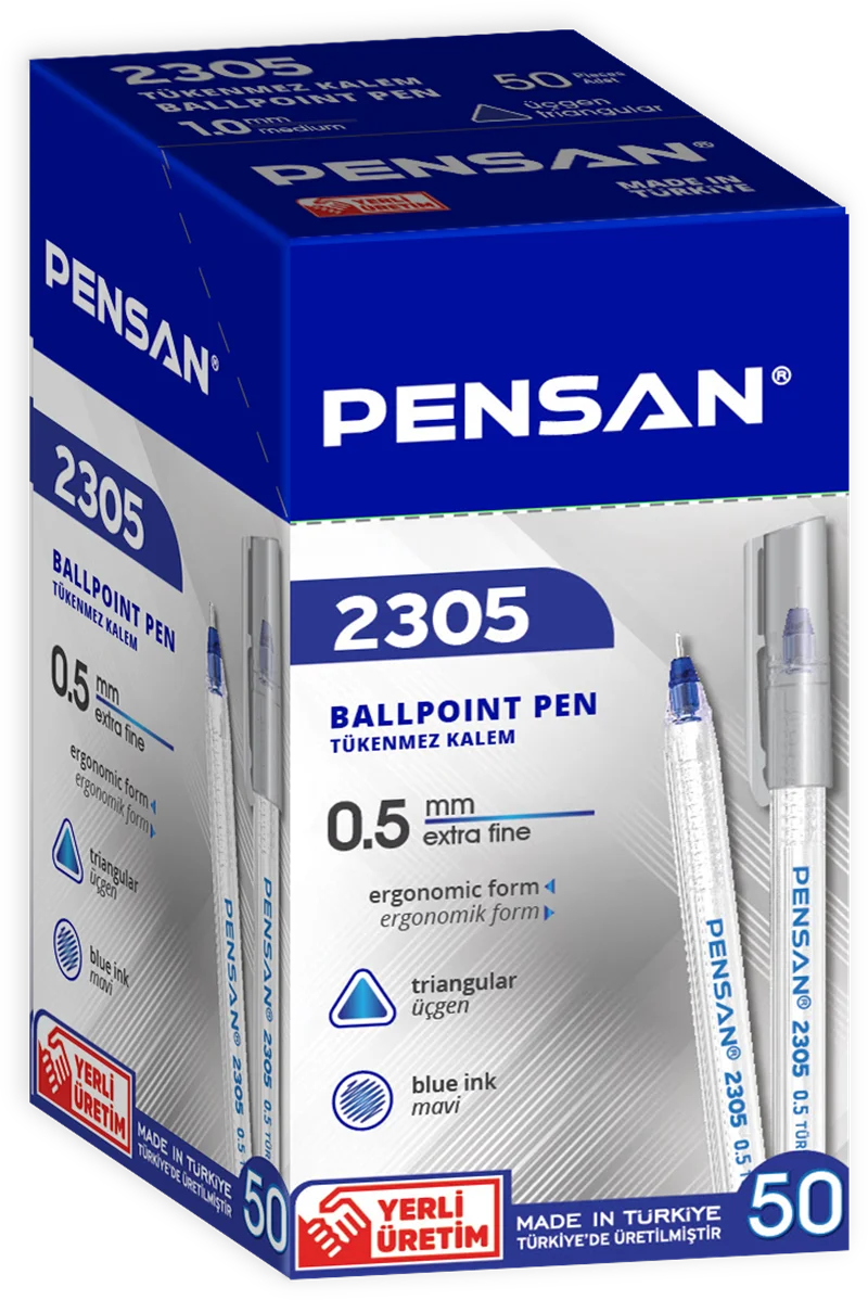 PENSAN TÜKENMEZ KALEM ÜÇGEN 0.5 2305 MAVİ