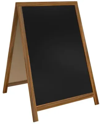 PANDA YAZI TAHTASI AHŞAP AYAKLI ÇATI TİPİ LÜKS SERİ 50x70 SİYAH PAN 120