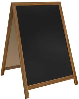 PANDA YAZI TAHTASI AHŞAP AYAKLI ÇATI TİPİ LÜKS SERİ 60x85 SİYAH PAN 121