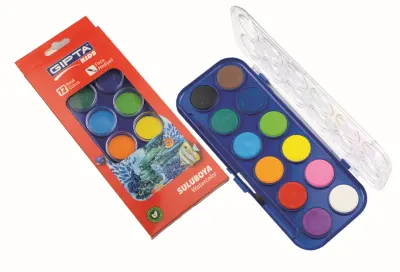 GIPTA SULU BOYA 12 RENK BÜYÜK BOY 28mm K500200
