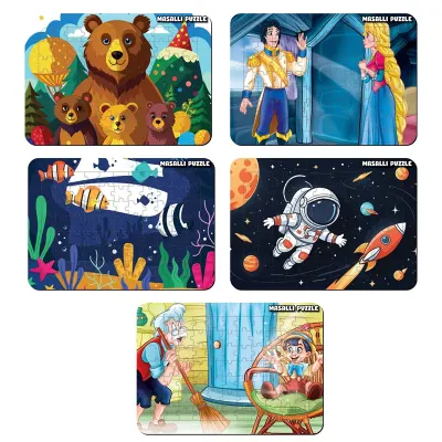 LİLAMOR PUZZLE 99 PARÇA MASALLI 24x34 50 Lİ STAND LLM-MP2434-ST01