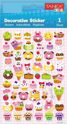TANEX STICKER PASTA SERİSİ 5 ADET TNX-25157