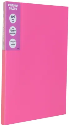ÖNDER YAYLI DOSYA PP RAINBOW COLORS PEMBE 125-23