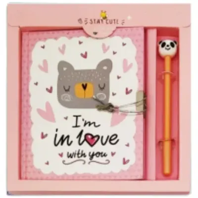 UNICK COLOR HATIRA DEFTERİ CUTE BEAR KALEMLİ KİLİTLİ 7118