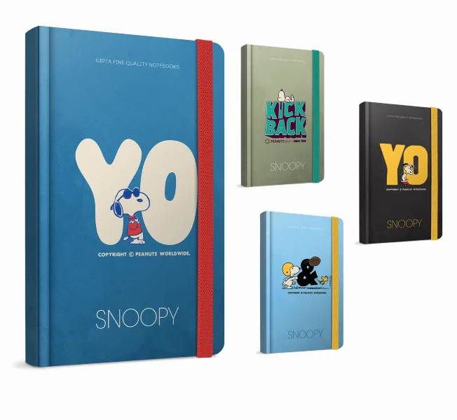 GIPTA DEFTER SNOOPY 13x21 İP DİKİŞ SERT KAPAK 96 YP. ÇİZGİLİ 7304
