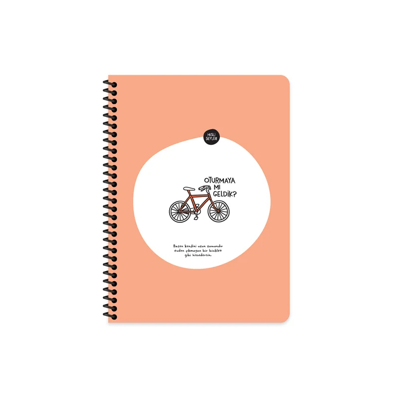 KESKİN DEFTER HİSLİ ŞEYLER STİCKERLİ OTURMAYA MI GELDİK? 16,5x22,5  80 YP. KARELİ 500537