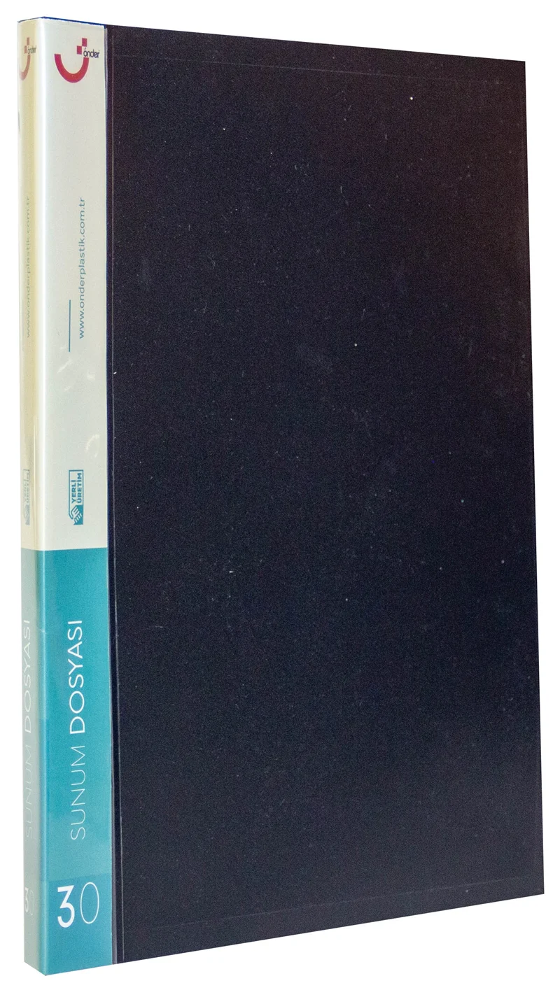 ÖNDER SUNUM DOSYASI PP A4 30 LU SİYAH 1030-3