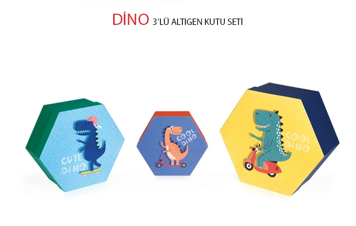 GIPTA DINO ALTIGEN 3 LÜ KUTU SETİ 4-BX15440-2161