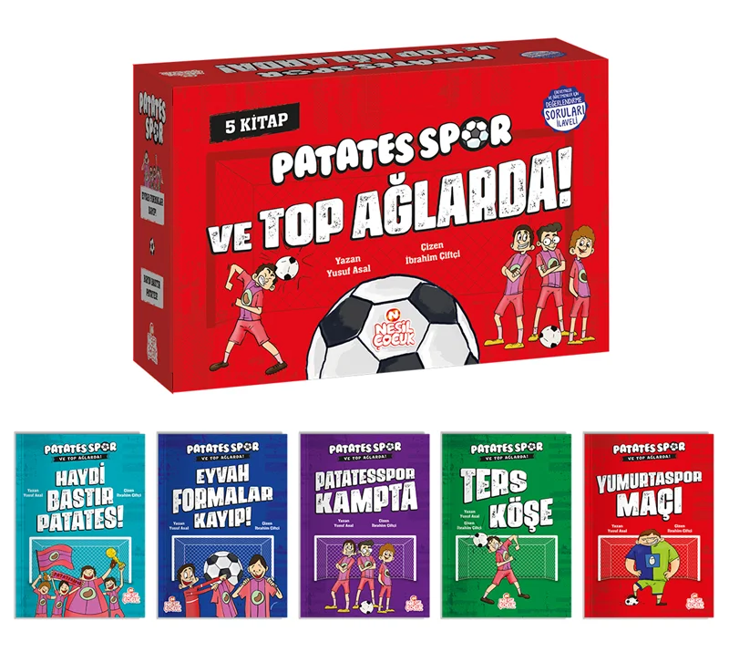 NESİL ÇOCUK - PATATESSPOR VE TOP AĞLARDA SETİ 5 KİTAP + SK