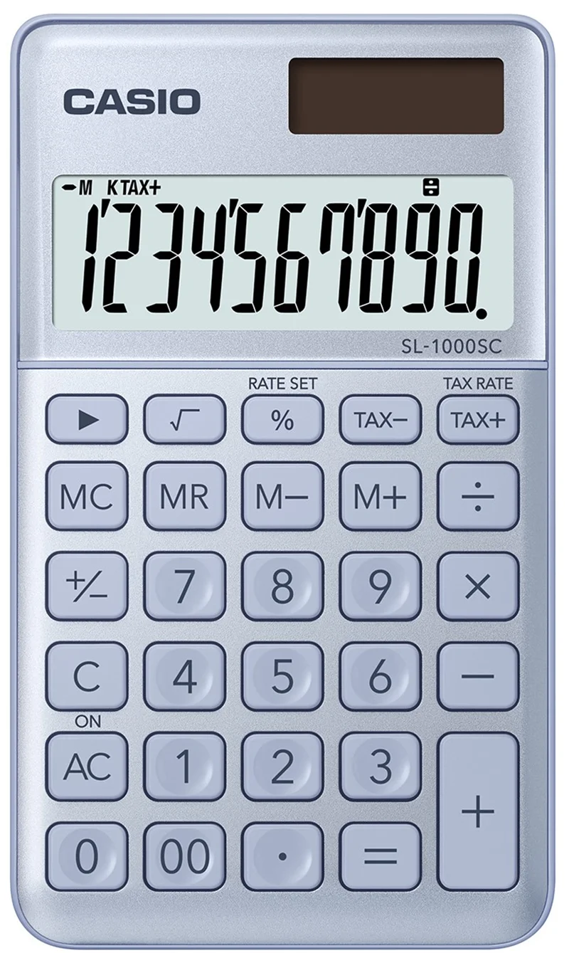 CASIO HESAP MAKİNESİ MASAÜSTÜ SL-1000SC-BU-N-DP KREM