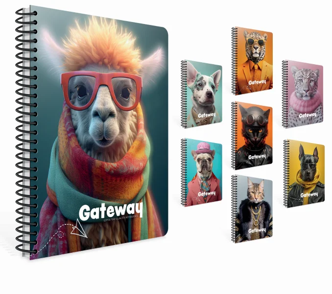 GIPTA DEFTER GATEWAY A4 SPİRALLİ PP KAPAK 80 YP. ÇİZGİLİ 7189