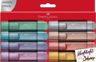 FABER FOSFORLU KALEM 46 METALİK RENK 8 Lİ 154689
