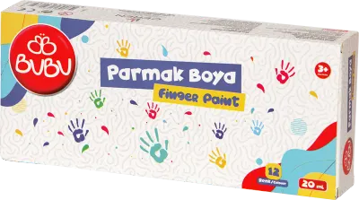 BU-BU PARMAK BOYA 12 RENK BİRLEŞİK POT 20 ML. BUBU-PAR022