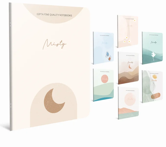 GIPTA DEFTER MISTY A6 TEL DİKİŞ KARTON KAPAK 80 YP. DÜZ 7085