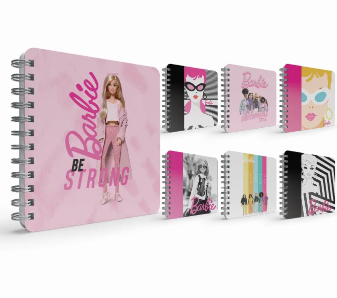 GIPTA DEFTER BARBIE 16x16 SPİRALLİ SERT KAPAK 100 YP. ÇİZGİLİ 6932