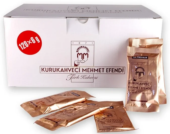 MEHMET EFENDİ TÜRK KAHVESİ  6g x 120 ADET TEK FİNCANLIK
