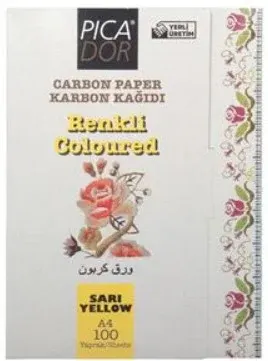 PICADOR KARBON KAĞIDI A4 SARI 100 LÜ KK003