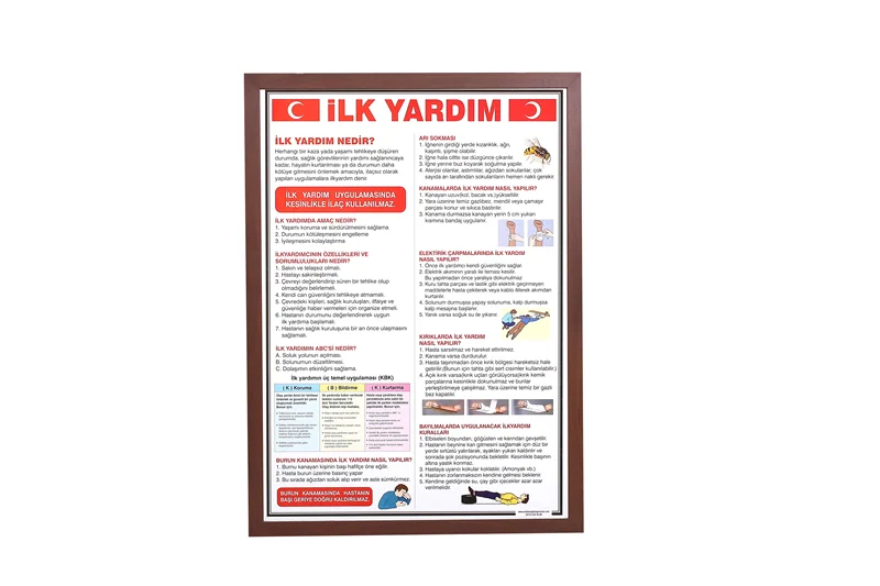 PANDA EĞİTİM İLK YARDIM MDF ÇERÇEVE 50x70 PAN 523