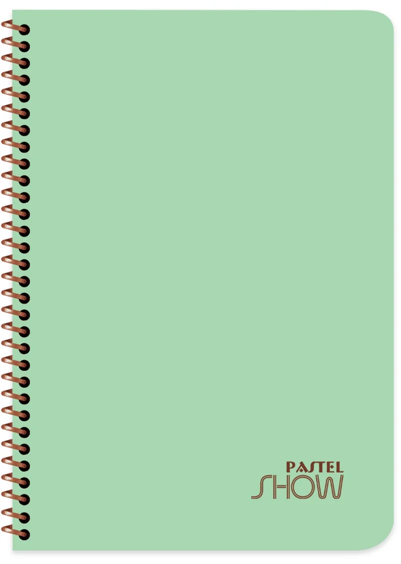 KESKİN DEFTER PASTEL SHOW A4 SPİRALLİ PP KAPAK 200 YP. KARELİ 324472