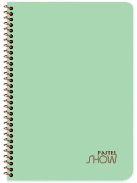 KESKİN DEFTER PASTEL SHOW A6 SPİRALLİ PP KAPAK 80 YP. KARELİ 324592