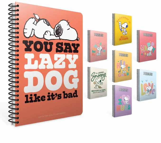 GIPTA DEFTER SNOOPY A4 SPİRALLİ KARTON KAPAK 80 YP. ÇİZGİLİ 7321
