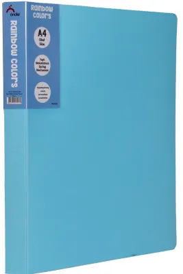 ÖNDER YAYLI DOSYA PP RAINBOW COLORS AÇIK MAVİ 125-21
