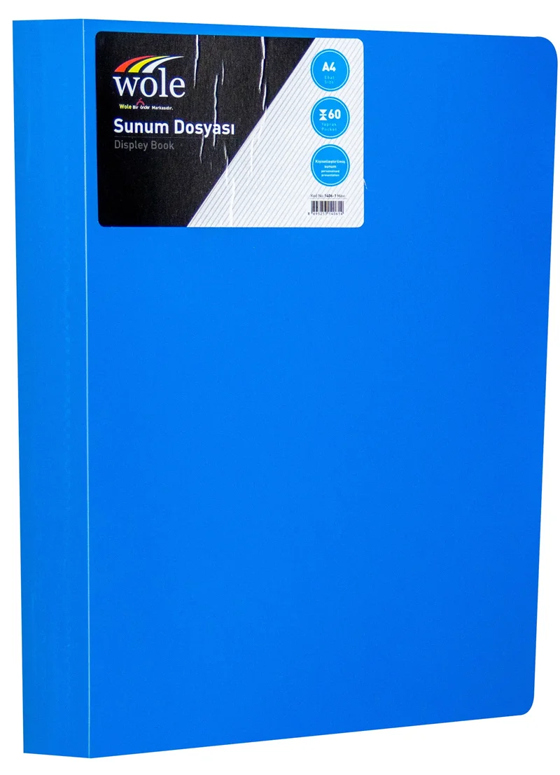 ÖNDER SUNUM DOSYASI A4 WOLE 60 LI MAVİ 1406-1