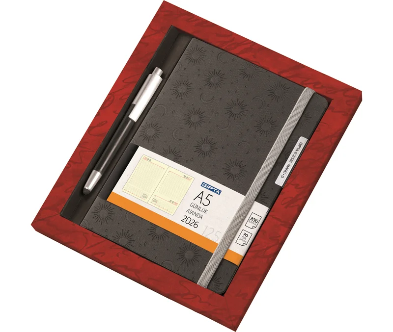 GIPTA AJANDA MARC A5 GÜNLÜK + TOUCH PEN KALEM SET S10280
