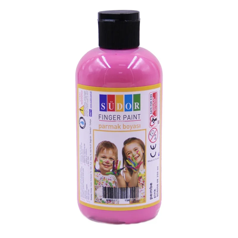 SÜDOR PARMAK BOYASI 250 ML PEMBE SD8008-06