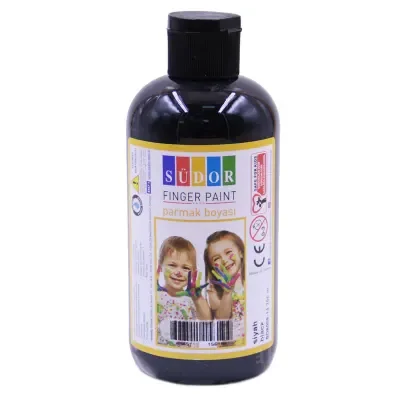 SÜDOR PARMAK BOYASI 250 ML SİYAH SD8008-14