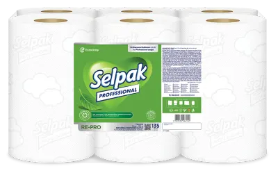 SELPAK RECYCLED SENSÖRLÜ HAVLU RE-PRO 21 CM 135 MT 6 LI 6.12 KG 7907010
