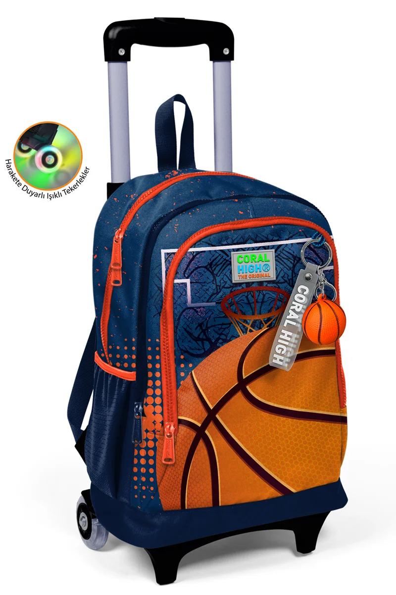 YAYGAN CORAL HIGH ÇEKÇEK SIRT ÇANTA(IŞIKLI TEKERLEK) 23966