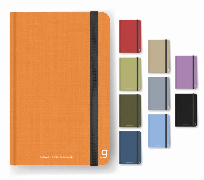 GIPTA DEFTER CANVAS NOTES 17x24 İP DİKİŞ SERT KAPAK 96 YP. KARELİ 6972