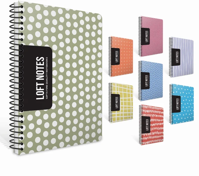 GIPTA DEFTER LOFT NOTES A4 SPİRALLİ PP KAPAK 80 YP. KARELİ 7063