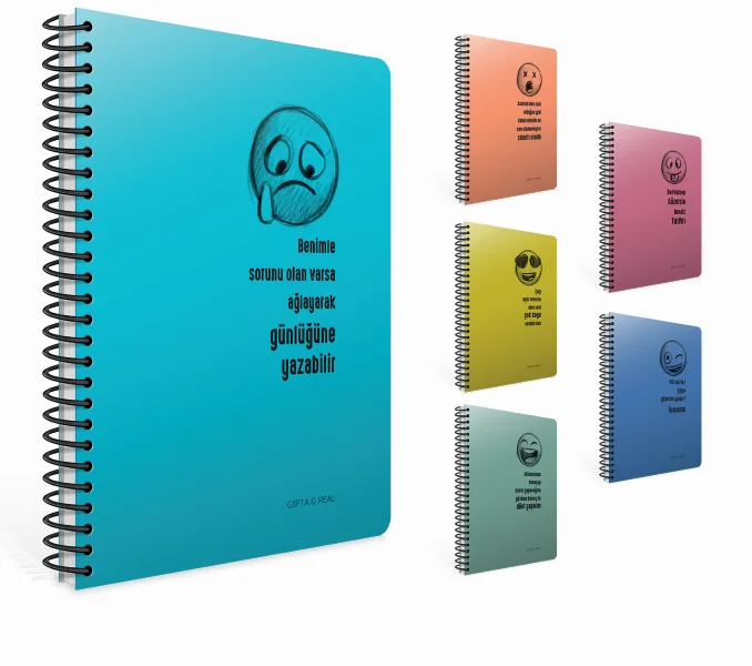 GIPTA DEFTER REAL A6 SPİRALLİ PP KAPAK 80 YP. KARELİ 7237