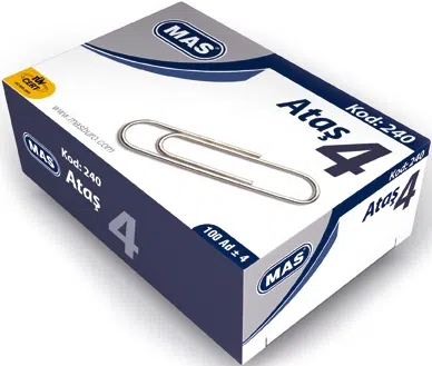 MAS ATAŞ NO:4 NİKEL KAPLI 100 ADET 240