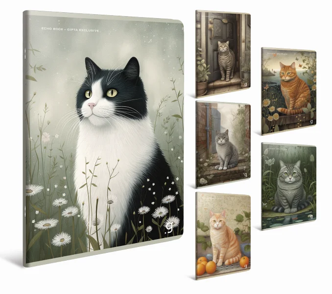 GIPTA DEFTER ECHO BOOK A4 TEL DİKİŞ KARTON KAPAK 60 YP. ÇİZGİLİ 7284