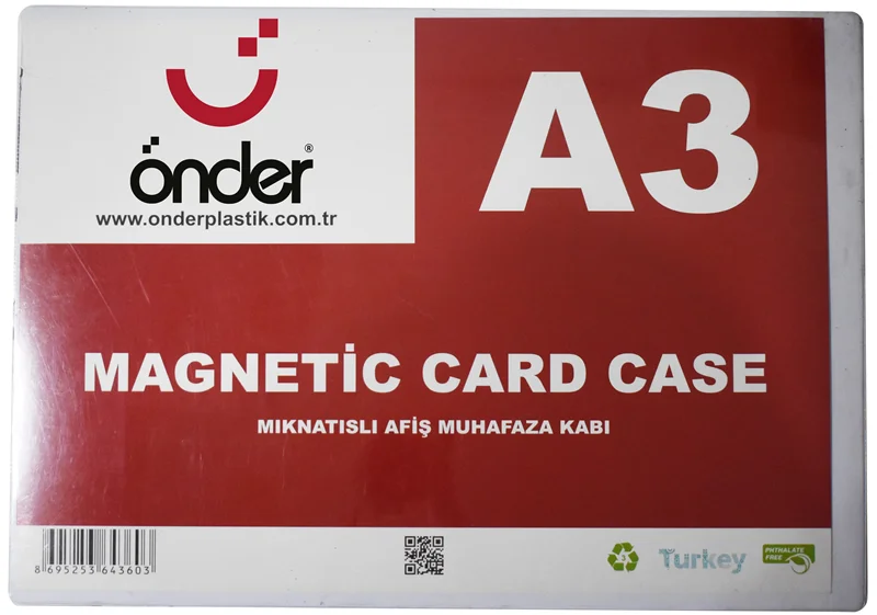 ÖNDER AFİŞ MUHAFAZA KABI A3 ASETAT MAGNETLİ 6436-0