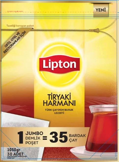 LİPTON DEMLİK POŞET ÇAY 30 LU TİRYAKİ JUMBO 35g 801029