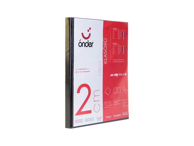 ÖNDER HALKALI DOSYA A4 4 HALKA 2 CM SİYAH 2012-3