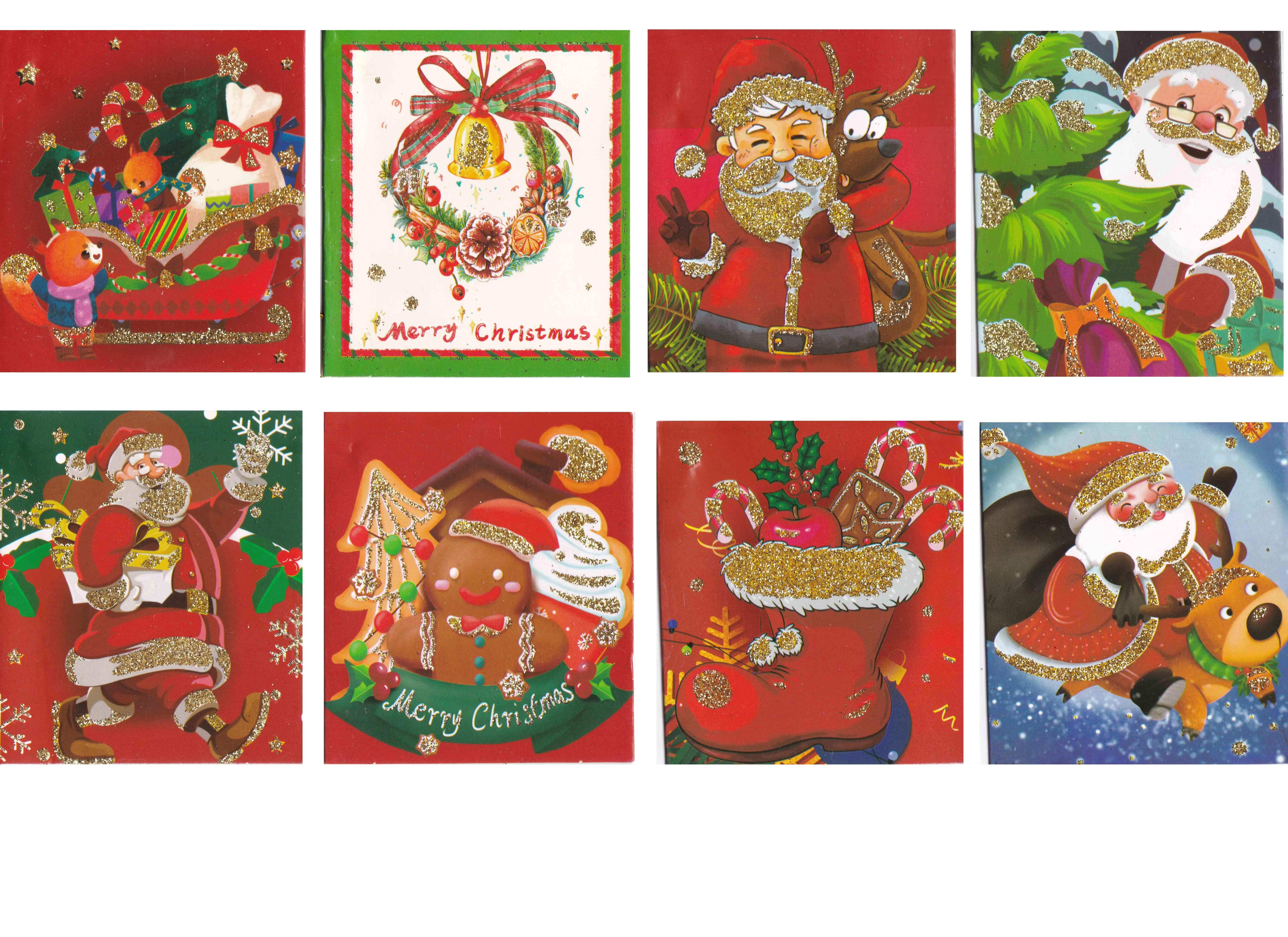 UNICK COLOR HEDİYE KARTI NOEL BABA 280 Lİ 7229