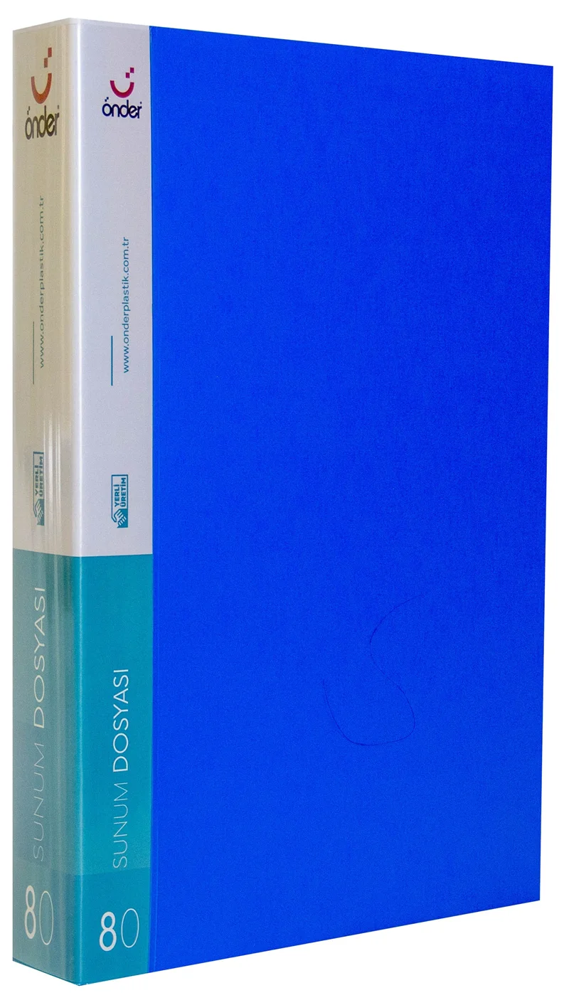 ÖNDER SUNUM DOSYASI PP A4 80 Lİ MAVİ 1080-1