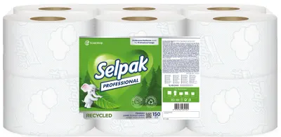 SELPAK RECYCLED TUVALET KAĞIDI JUMBO 10 CM 150 MT 12 Lİ 5.58 KG 7906903