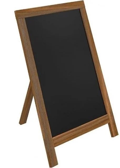 PANDA YAZI TAHTASI AHŞAP AYAKLI LÜKS SERİSİ 60x85 SİYAH PAN 134