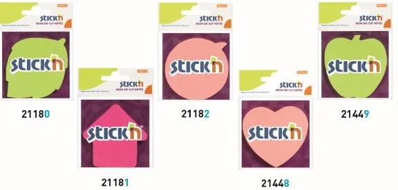 GIPTA YAPIŞKANLI NOT KAĞIDI 70x70 KALP NEON YEŞİL 50 YP. 2144900