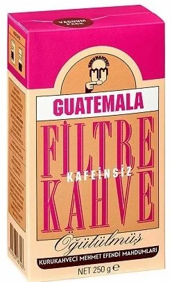 MEHMET EFENDİ FİLTRE KAHVE GUATEMALA 250g KAFEİNSİZ