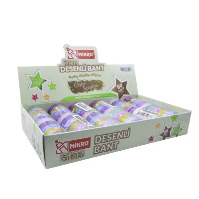 MİKRO BANT DESENLİ SİMLİ 5 Lİ x 12 PAKET 60 ADET BNT1242