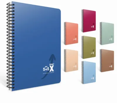 GIPTA DEFTER PRINT-X 17x24 SPİRALLİ SEPERATÖRLÜ 4+1 PP KAPAK 160 YP. 6574