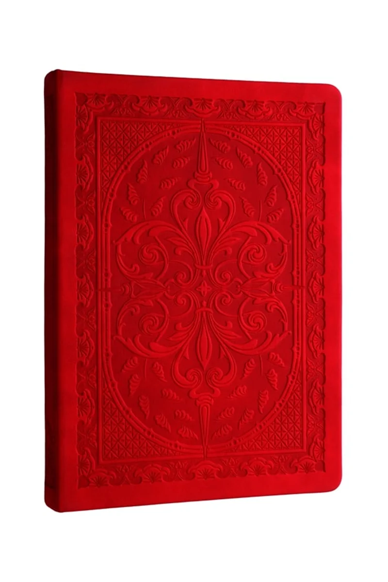 VJ DEFTER VINTAGE OLD BOOK 14x20 Cm. 80 Gr. 160 YP. ÇİZGİLİ KIRMIZI 3478