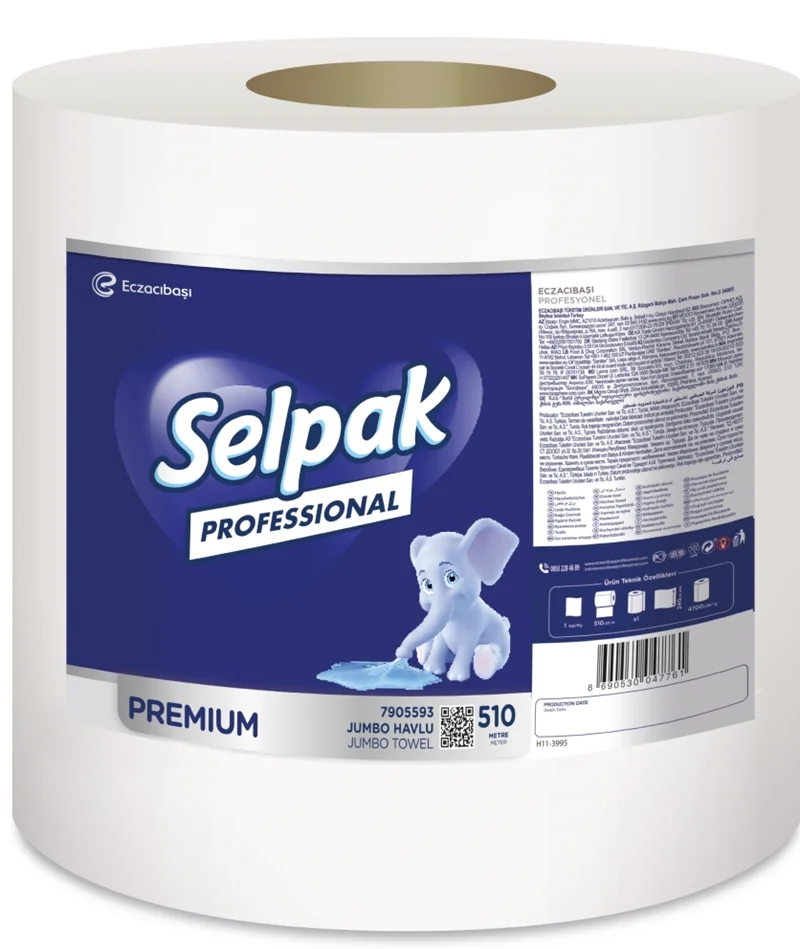 SELPAK HAVLU JUMBO PREMIUM 24 CM 510 MT 4,65 KG 7905593